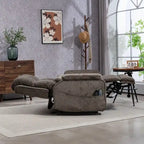 Fauteuil releveur inclinable avec repose-pieds étendu, double moteur chenille surdimensionné, chauffage, massage et chargement USB-C