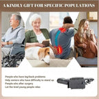 Fauteuil releveur inclinable avec repose-pieds étendu, double moteur chenille surdimensionné, chauffage, massage et chargement USB-C