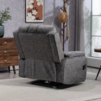 Fauteuil releveur inclinable avec repose-pieds étendu, double moteur chenille surdimensionné, chauffage, massage et chargement USB-C