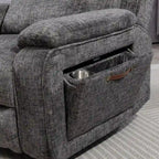 Fauteuil releveur inclinable avec repose-pieds étendu, double moteur chenille surdimensionné, chauffage, massage et chargement USB-C