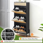 Meuble à chaussures en rotin pour entrée