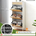 Meuble à chaussures en rotin pour entrée