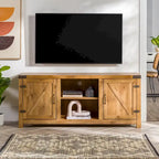 Meuble TV porte de grange 58 pouces