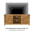 Meuble TV porte de grange 58 pouces