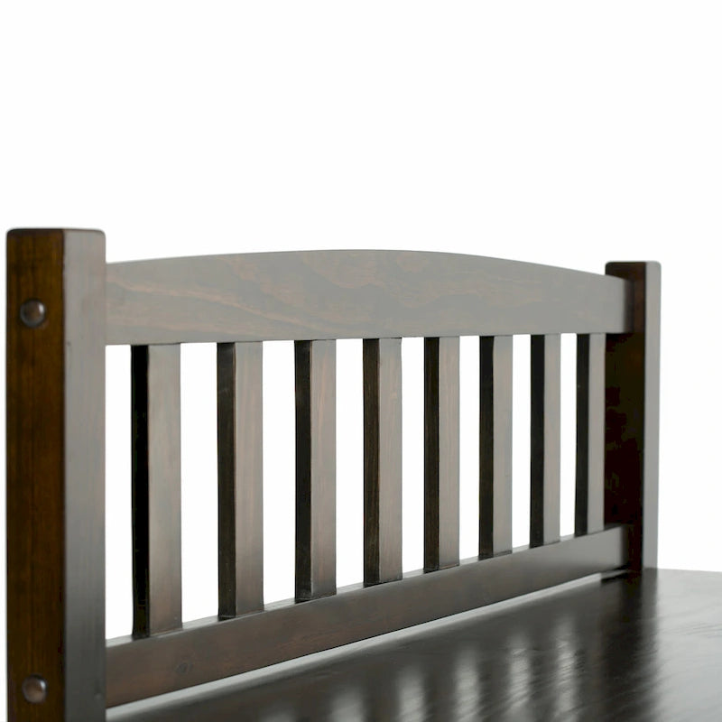Banc de rangement d'entrée de 106,7 cm de large en bois massif de style transitionnel avec tiroirs
