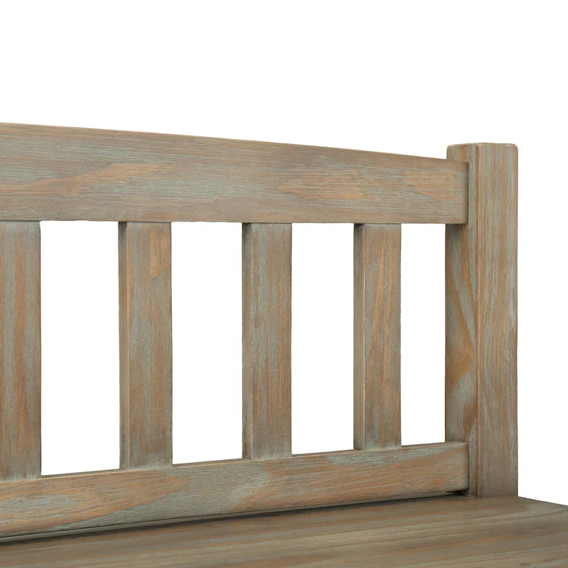Banc de rangement d'entrée de 106,7 cm de large en bois massif de style transitionnel avec tiroirs