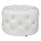 Pouf rond en velours