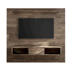 Meuble TV 2 étagères en bois composite de 178 cm pour écrans plats