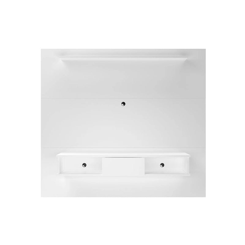 Meuble TV 2 étagères en bois composite de 178 cm pour écrans plats