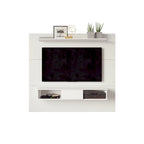 Meuble TV 2 étagères en bois composite de 178 cm pour écrans plats