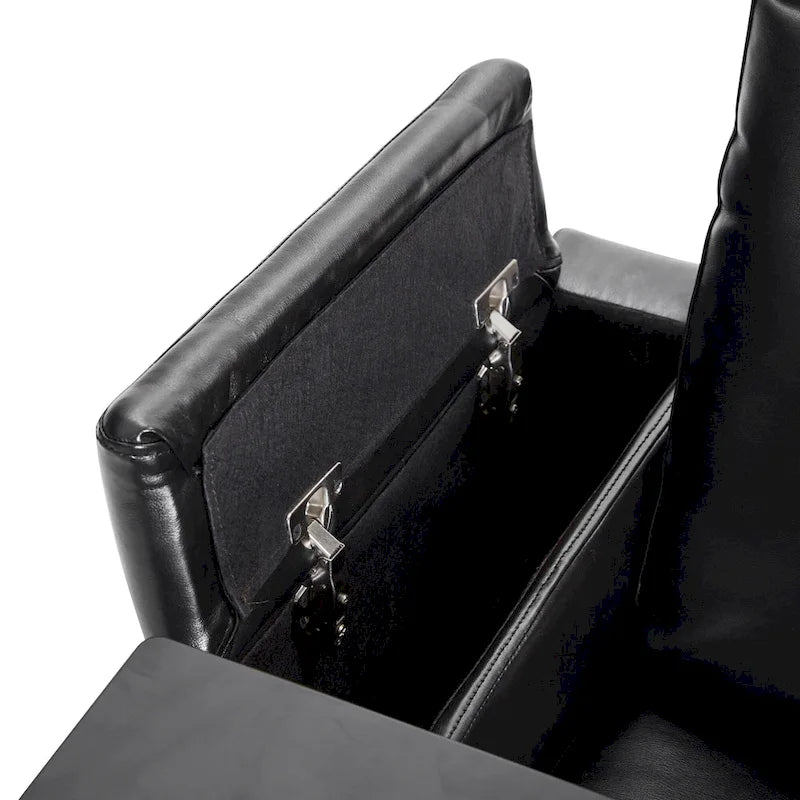 Fauteuil inclinable électrique avec 2 porte-gobelets et tablette pivotante à 360 degrés