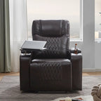 Fauteuil inclinable électrique avec 2 porte-gobelets et tablette pivotante à 360 degrés