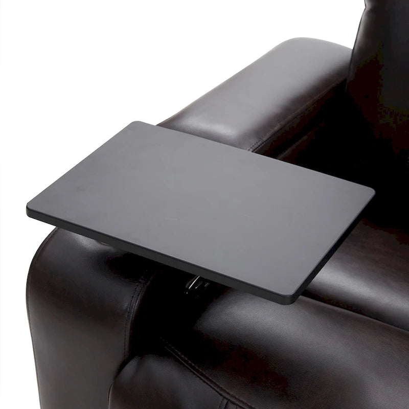 Fauteuil inclinable électrique avec 2 porte-gobelets et tablette pivotante à 360 degrés