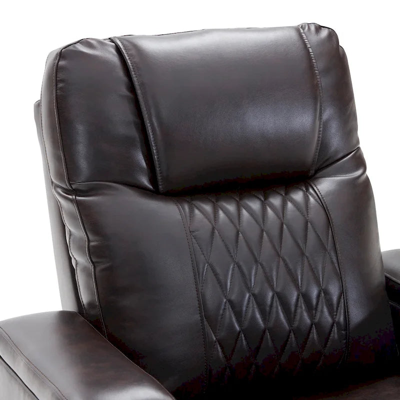 Fauteuil inclinable électrique avec 2 porte-gobelets et tablette pivotante à 360 degrés