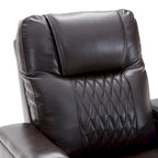 Fauteuil inclinable électrique avec 2 porte-gobelets et tablette pivotante à 360 degrés