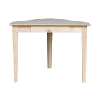 Bureau d'ordinateur d'angle à 1 tiroir