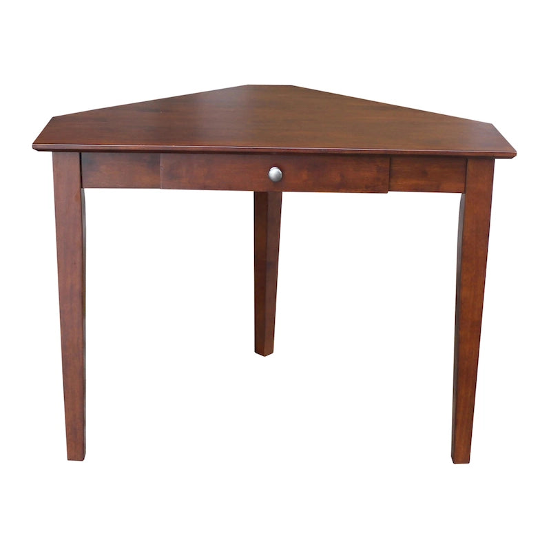 Bureau d'ordinateur d'angle à 1 tiroir