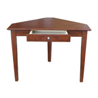 Bureau d'ordinateur d'angle à 1 tiroir