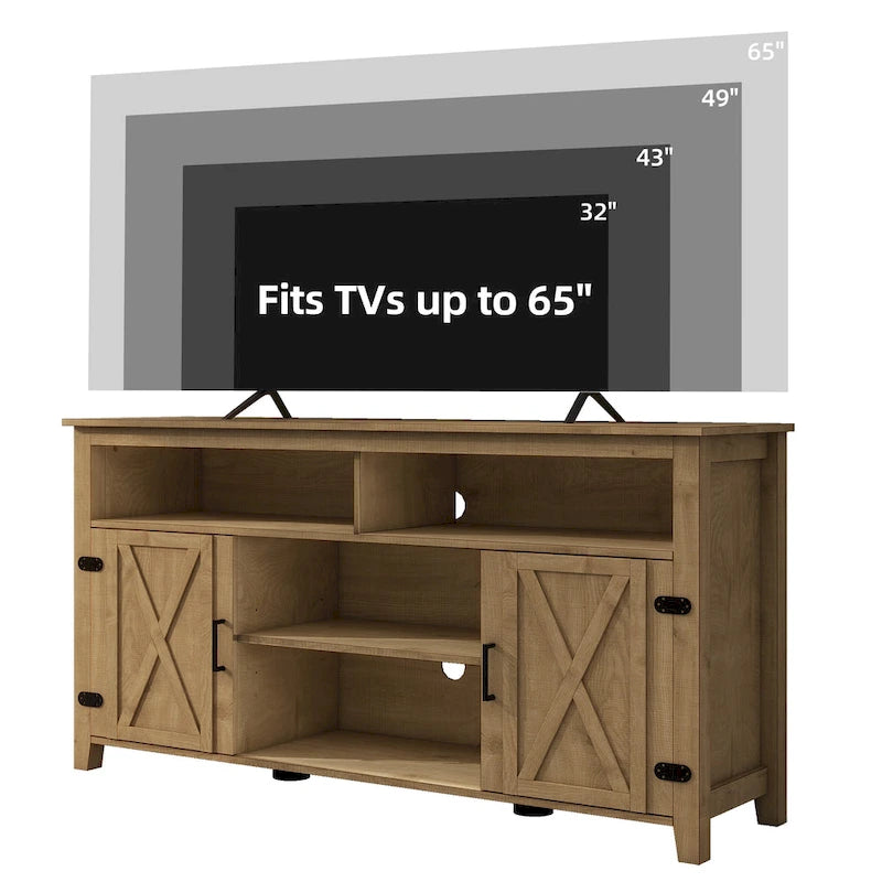 Meuble TV Grange pour téléviseur 65 pouces Centre de divertissement