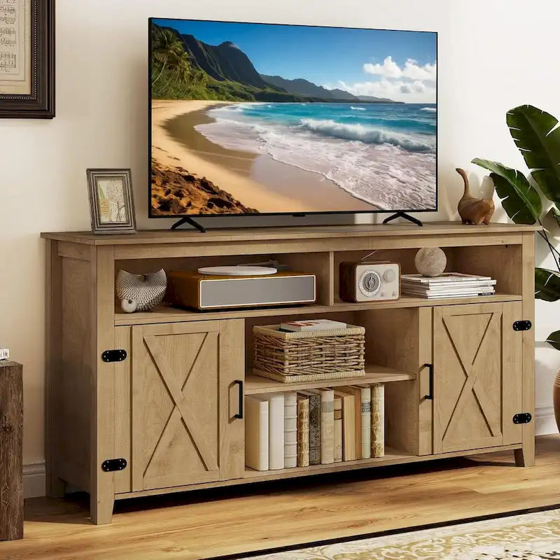Meuble TV Grange pour téléviseur 65 pouces Centre de divertissement