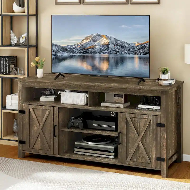 Meuble TV Grange pour téléviseur 65 pouces Centre de divertissement