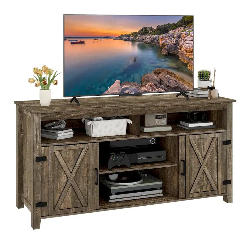 Meuble TV Grange pour téléviseur 65 pouces Centre de divertissement