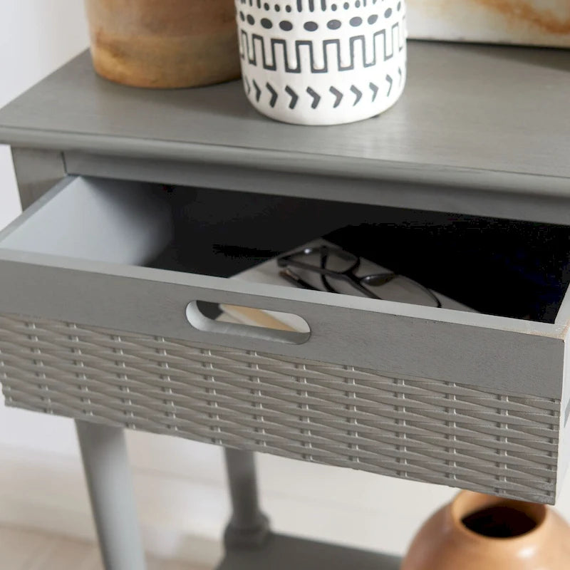Console 2 tiroirs – 35,5 po (L) x 13 po (P) x 29,5 po (H)