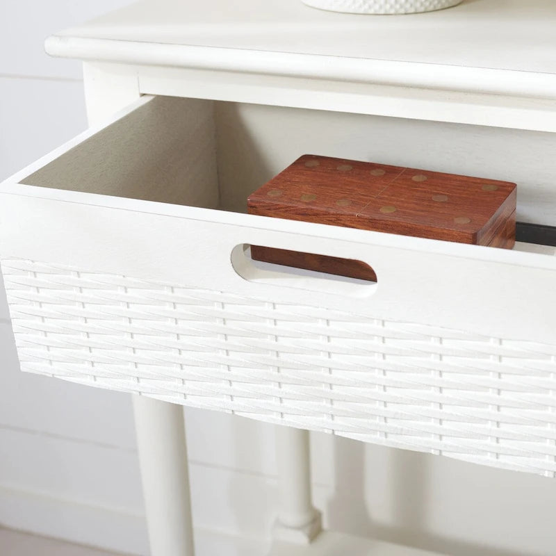Console 2 tiroirs – 35,5 po (L) x 13 po (P) x 29,5 po (H)
