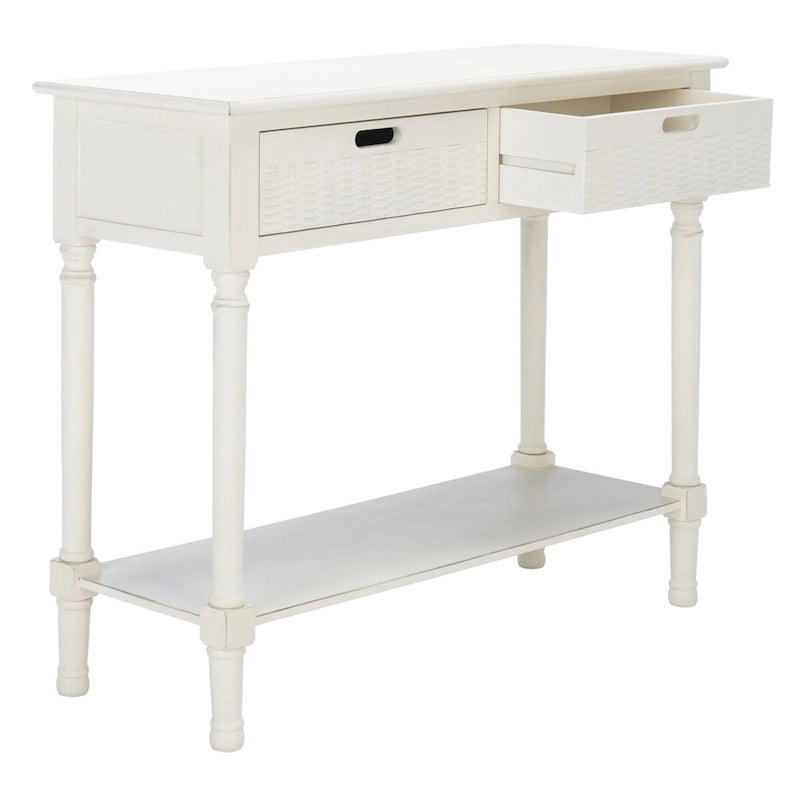 Console 2 tiroirs – 35,5 po (L) x 13 po (P) x 29,5 po (H)