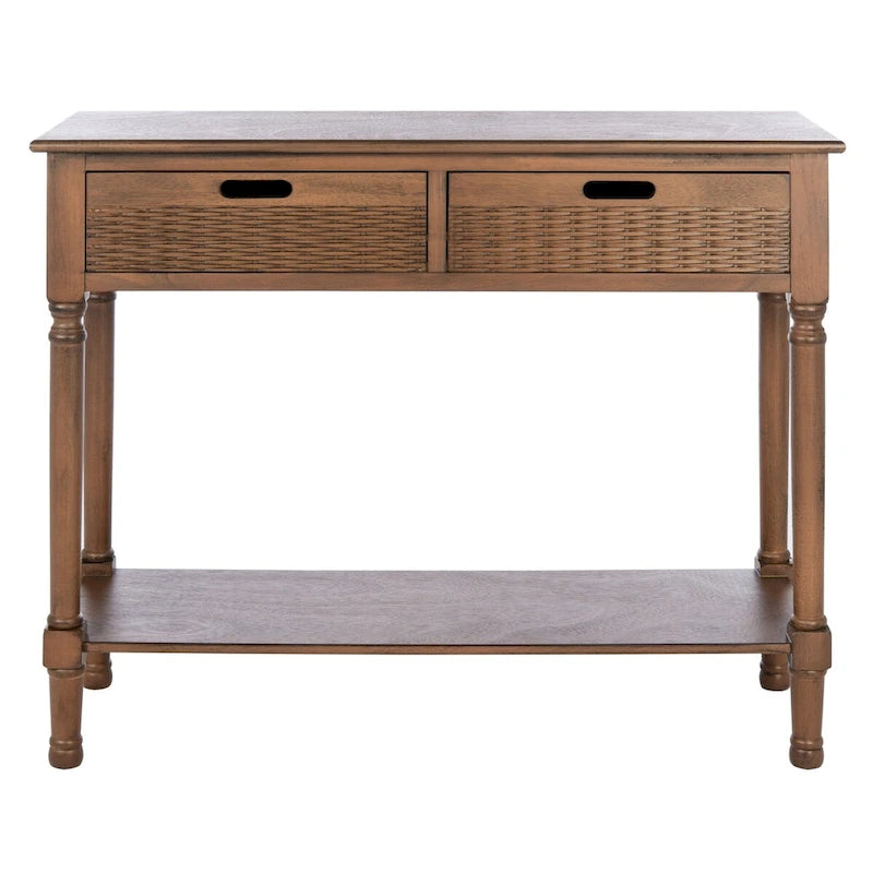 Console 2 tiroirs – 35,5 po (L) x 13 po (P) x 29,5 po (H)