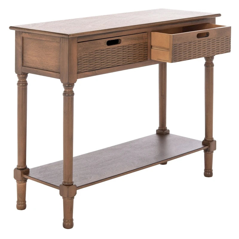 Console 2 tiroirs – 35,5 po (L) x 13 po (P) x 29,5 po (H)