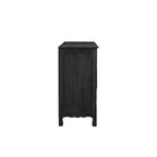 Commode en bois sculpté floral à 7 tiroirs