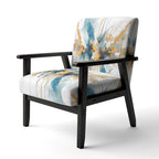 Fauteuil d'appoint sarcelle et or - Plusieurs styles