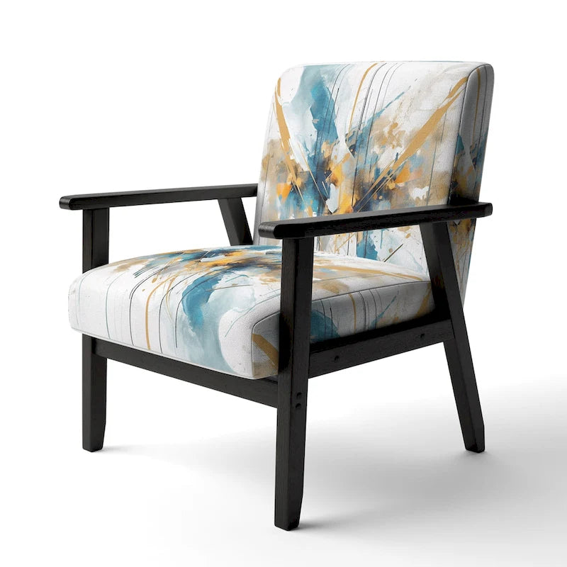 Fauteuil d'appoint sarcelle et or - Plusieurs styles