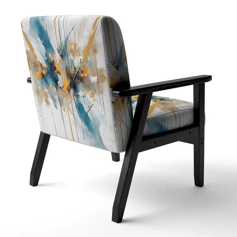 Fauteuil d'appoint sarcelle et or - Plusieurs styles