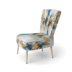 Fauteuil d'appoint sarcelle et or - Plusieurs styles