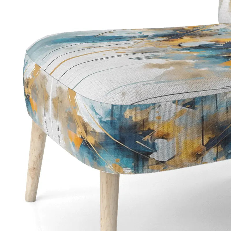Fauteuil d'appoint sarcelle et or - Plusieurs styles