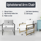 Fauteuil d'appoint sarcelle et or - Plusieurs styles