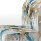 Fauteuil d'appoint sarcelle et or - Plusieurs styles