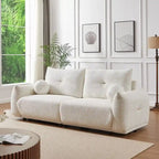Canapé 90 confortable avec 2 coussins et 2 oreillers boules
