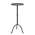Table d'appoint ronde en métal