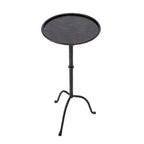 Table d'appoint ronde en métal