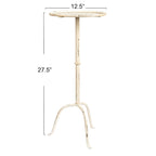 Table d'appoint ronde en métal