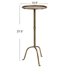 Table d'appoint ronde en métal