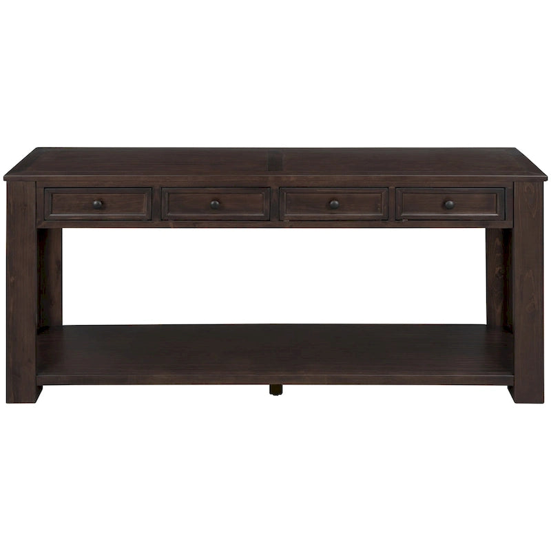 Console / Table d'appoint avec tiroirs de rangement et étagère inférieure pour entrée/couloir