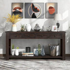 Console / Table d'appoint avec tiroirs de rangement et étagère inférieure pour entrée/couloir