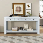 Console / Table d'appoint avec tiroirs de rangement et étagère inférieure pour entrée/couloir
