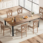 Table à Manger Industrielle pour 6 à 8 Personnes