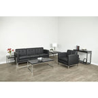 Chaise sans accoudoirs en similicuir