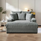 Corduroy Upholstered Chaise Lounge Living Room Chair